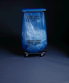 Bag Soiled Linen Saf-T-Seal Blue 16 Microns 31'x .. .  .  